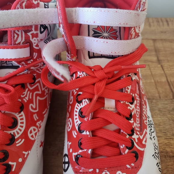 🌶 RARE! 2013 Keith Haring x Reebok Part 2 Hi Top - Picture 10 of 16